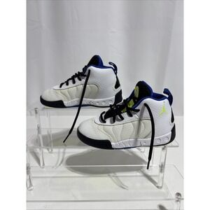 Jordan Jumpman Pro White/Volt-Black-Game Royal‎ Size Kids 9C Read Description